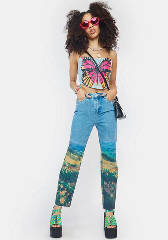 Throwback Wide Leg Jeans