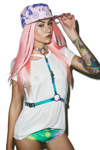 Sad Face Cyber Punk Hat