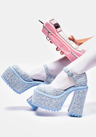 Casual Friday Tweed Mary Janes