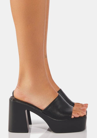 Stay On Top Platform Mules