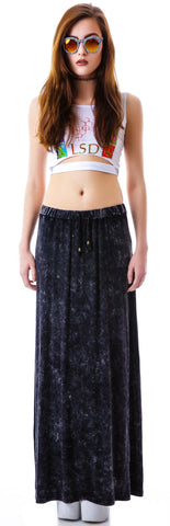 Open Road Stone Wash Maxi Skirt