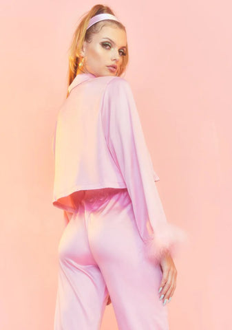 Lover's Quarrel Satin Pajama Shirt