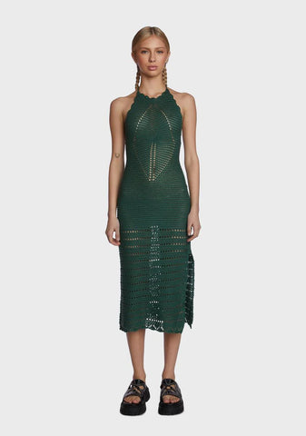 Stay True Crochet Midi Dress