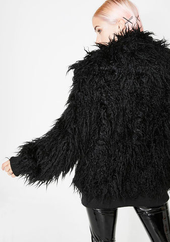 Midnight Monster Shaggy Jacket