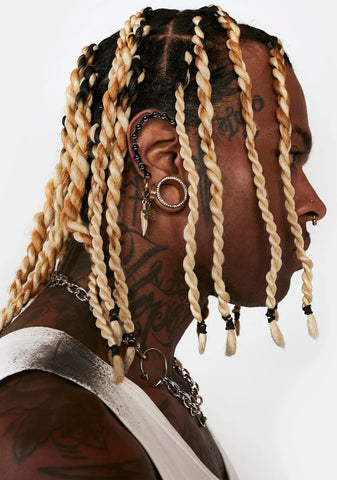 Distortion Roller Chain Ear Cuffs