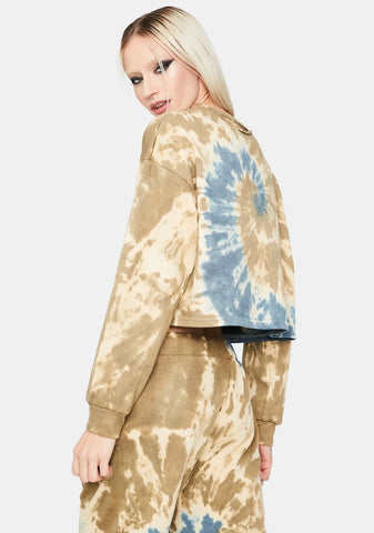 Hope You're Happy Tie Dye Sweatshirt