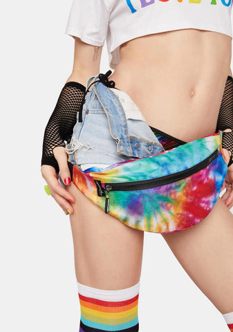 Tie Dye Rainbow Fanny Pack