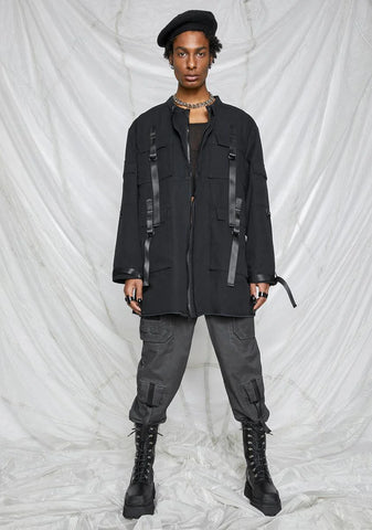 Synth Unisex Washed Utility Jacket