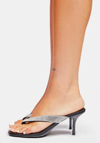 Represent It Thong Kitten Heels