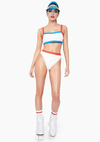 White Combo Olympia Bikini Top