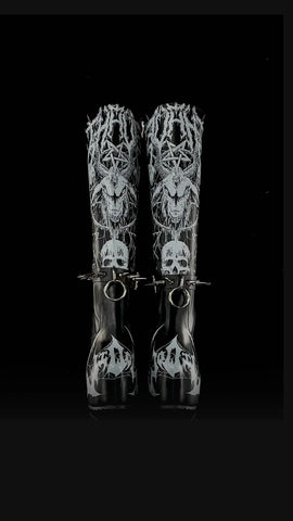 Cursed Elegy Platform Boots