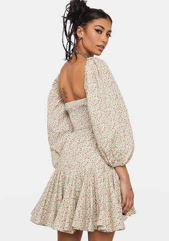 Come This Way Floral Mini Dress