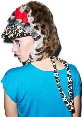 Lil Bub Cat Hood - Leopard