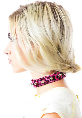 Animal Party Spiked Choker