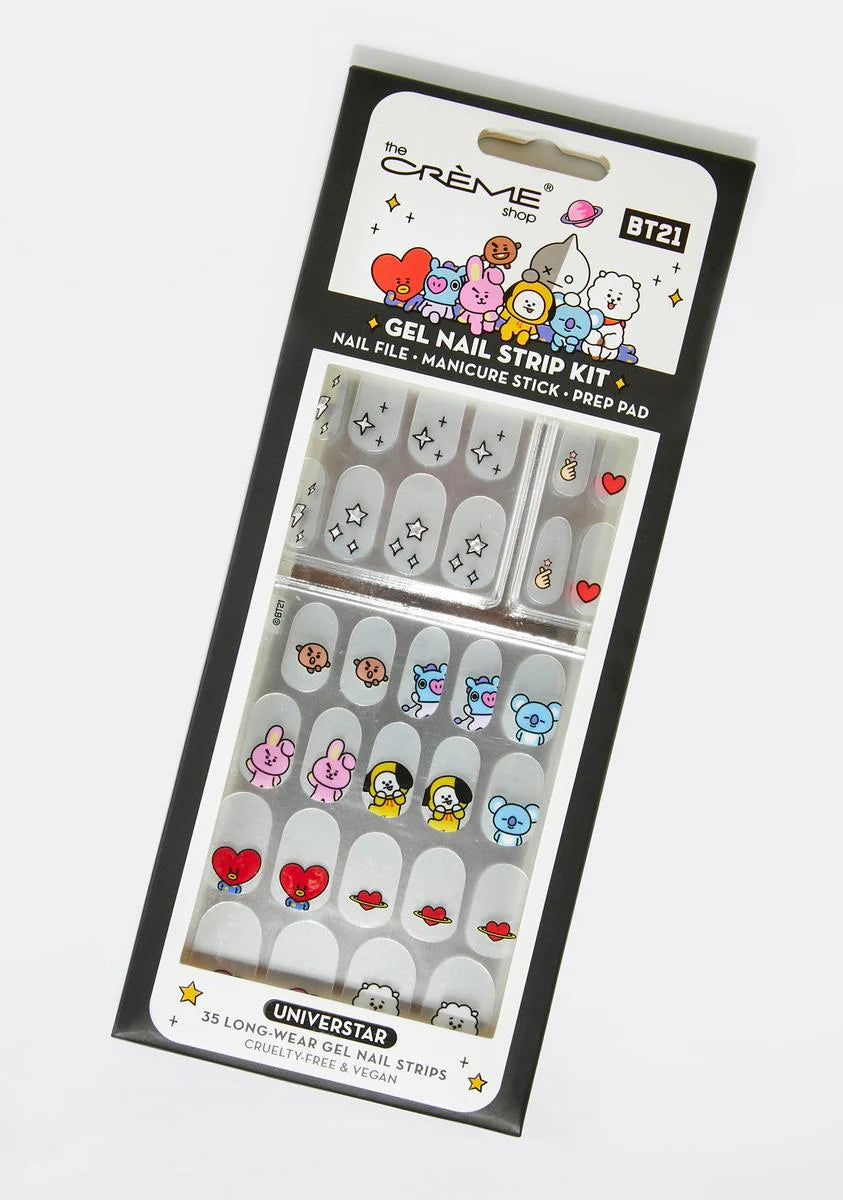 X BT21 Universtar Gel Nail Strips