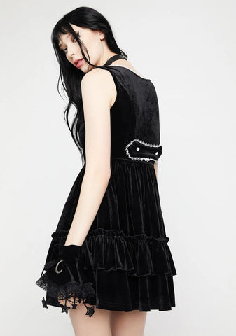 Academy Velvet Vest Dress