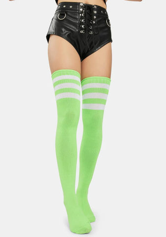 Atomic Rack 'Em Up Athletic Thigh Highs