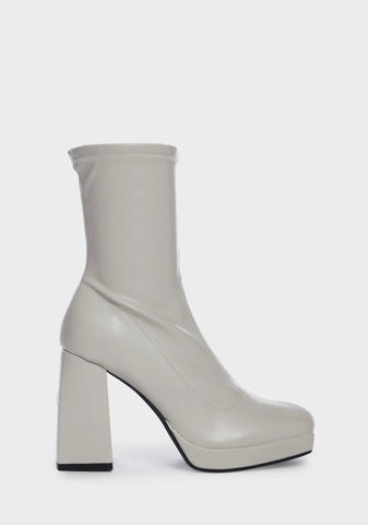 Quiet Approach Heeled Sock Boots