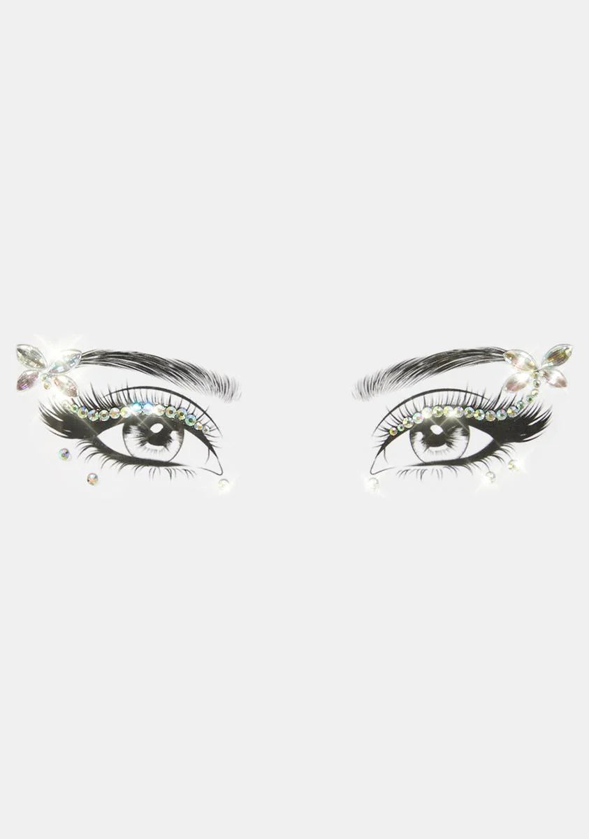 Chrome Butterfly Iridescent Eye Gems