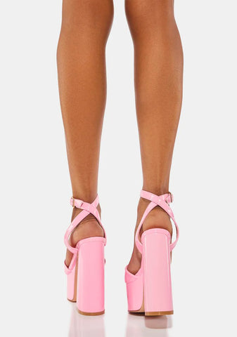 Pink Ruduki Platform Heels