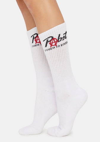 X PBR Anarchy Logo Crew Socks