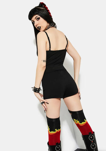 We're Going Down Garter Shorts