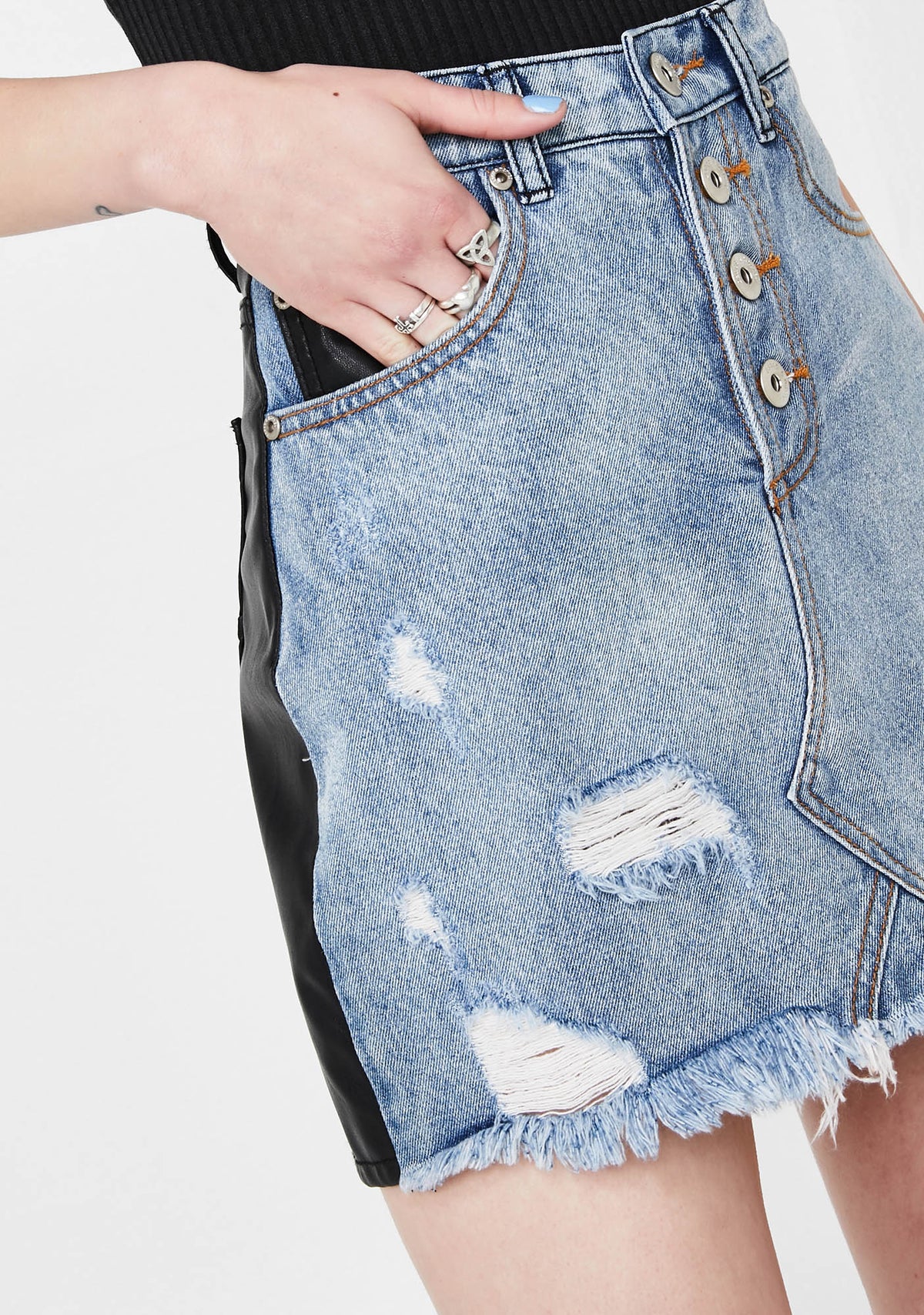 Sucks To Suck Two Tone Skirt