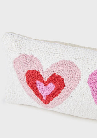 Pink Hearts Pillow