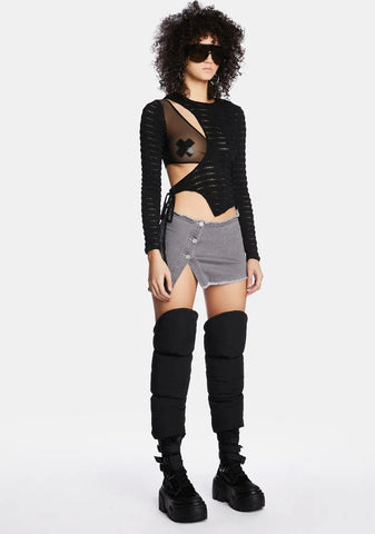 In That Order Denim Mini Skirt