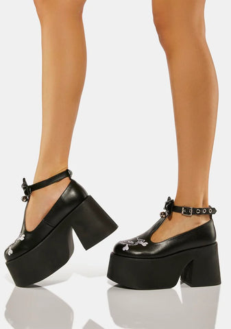 Don't Cross Meow Mary Janes