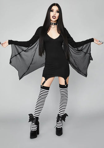 Twilight Take Off Bat Wing Dress