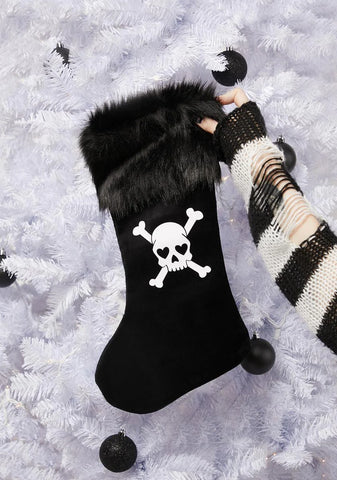 Jolly Grim Skull Stocking