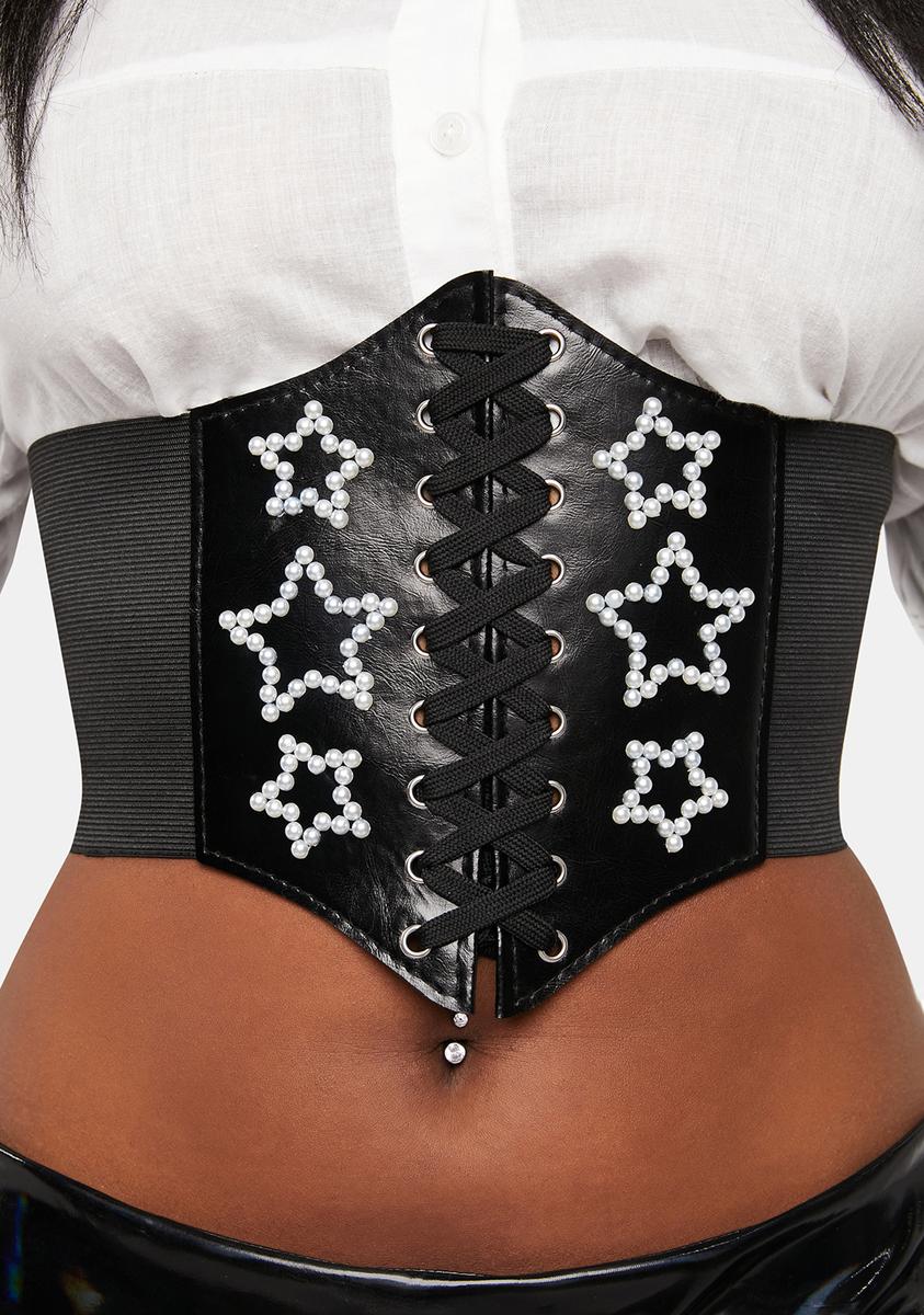 Star Babe Vegan Leather Corset