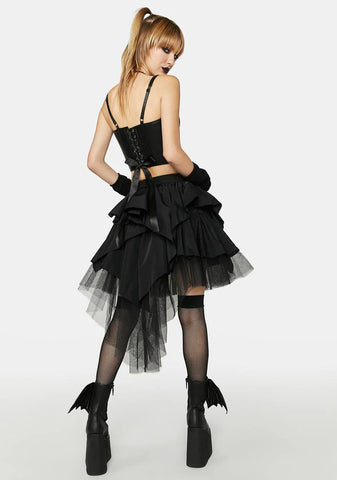 Time Will Tell Ruffle Skirt