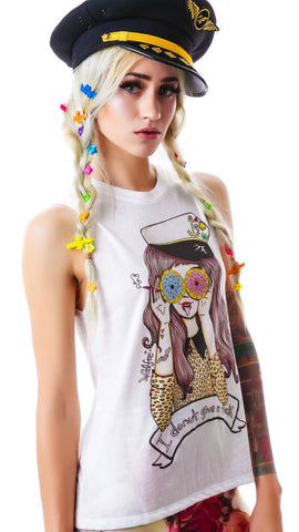 I Donut Give A Fuck Muscle Tank - Black