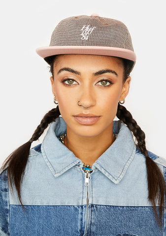 Micro Houndstooth 6 Panel Hat