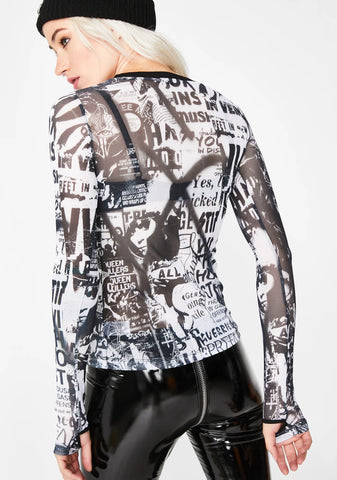 Anarchist Babe Mesh Top