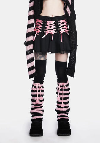 Sweet Bloodline Lace-Up Skirt