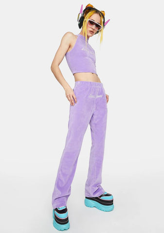 Cyber Princess Velour Sweatpants
