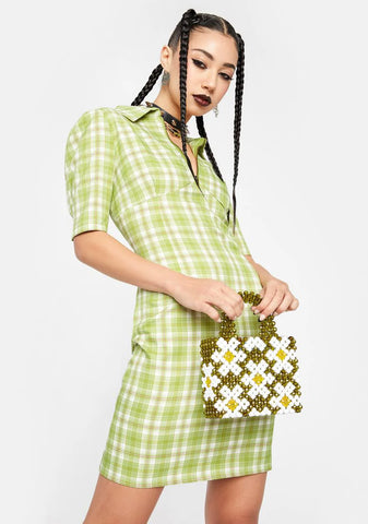 Check Polo Shirt Dress