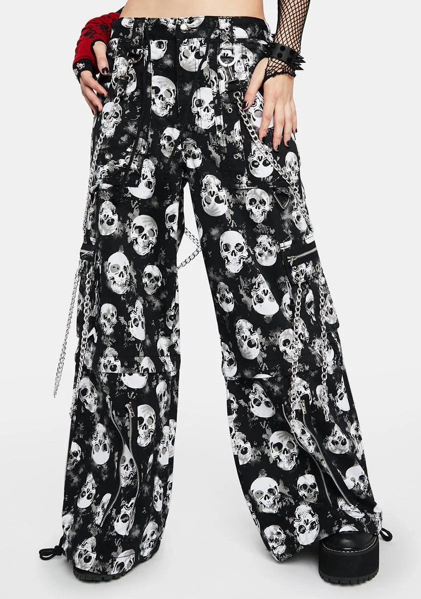 Chain To Chain Skull Pants
