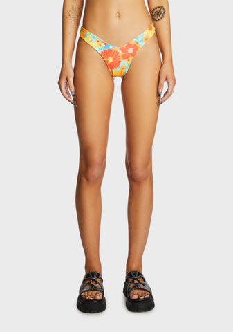 Y Cheeky Bikini Bottom - Rumba Rose