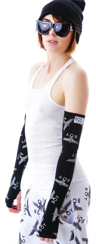 Allover Eagle Long Gloves