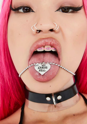 Dolls Kill Love Chain Necklace