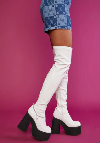 Angel Miss Socialite Thigh High Boots