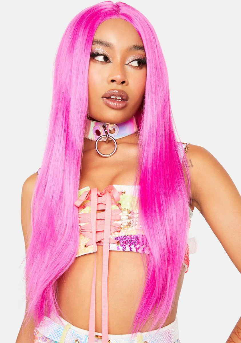Pink Kink Hair Wig