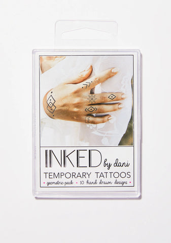 The Geometric Temporary Tattoo Pack