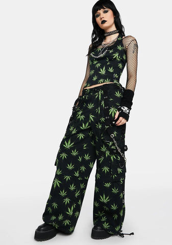 Grass Dark Street Pants