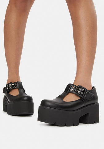 All Star Platform Mary Janes