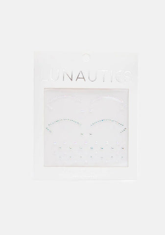 Lavender Iridescent Cut Crease Face Jewels